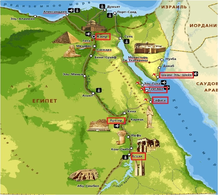 Луксор на карте. Луксор на карте Египта. Асуан и Луксор на карте Египта. Круиз по Нилу – Луксор – Каир.